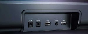 Potencia 110 dB HDMI BOMAKER Tecnología DSP Subwoofer Incorporado ODINE II Óptico 3,5 mm Audio AUX Barra de Sonido 2.0 Canales USB para Cine en Casa para TV Bluetooth 5.0 Negro-Gris 